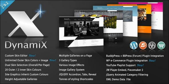 dynamix premium wp theme 11 Premium BuddyPress WordPress Themes