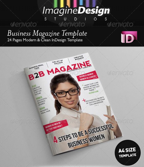 Download A4 Magazine Template Psd