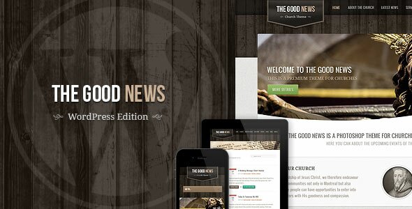 the good news 18 Best Church Website Templates