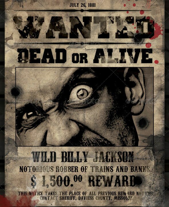 wanted poster 11 9 Free & Premium Wanted Poster Templates (PSD)