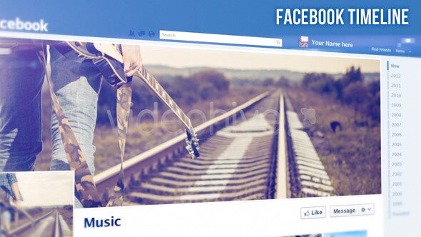 facebook timeline after effects template free download