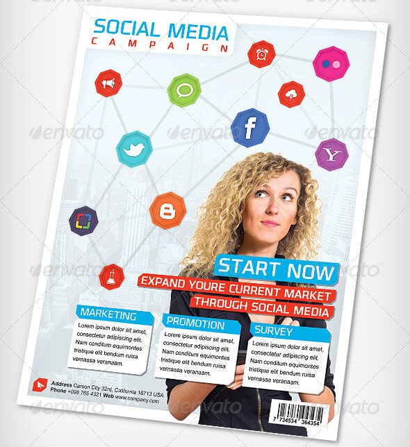 social-media-campaign-advertising-flyer