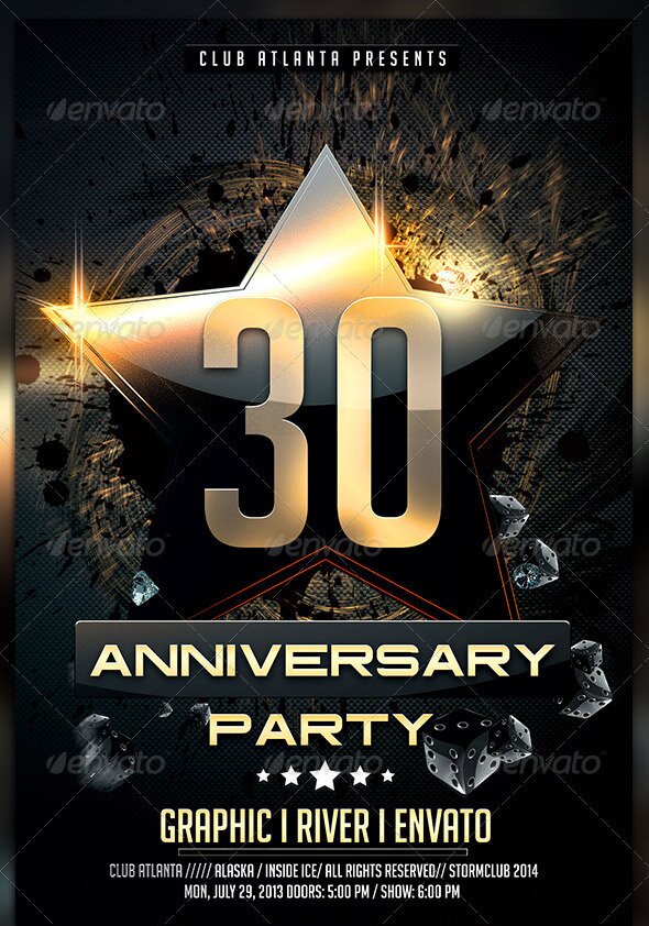 Birthday-Anniversary-Party-Flyer-Template
