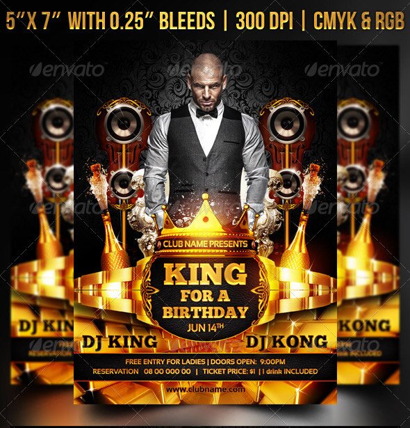 King-for-a-Birthday-Flyer