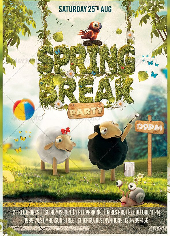Spring-Break-Party-Flyer
