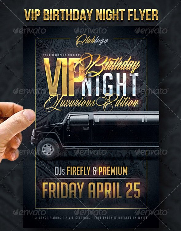 VIP-Birthday-Night-Flyer