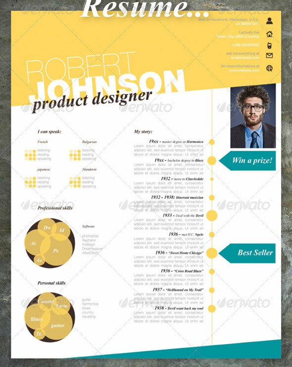 20 creative resume cv indesign templates  u2013 design freebies