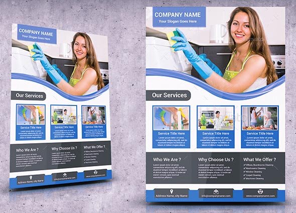 Cleaning Services Flyer Template 01