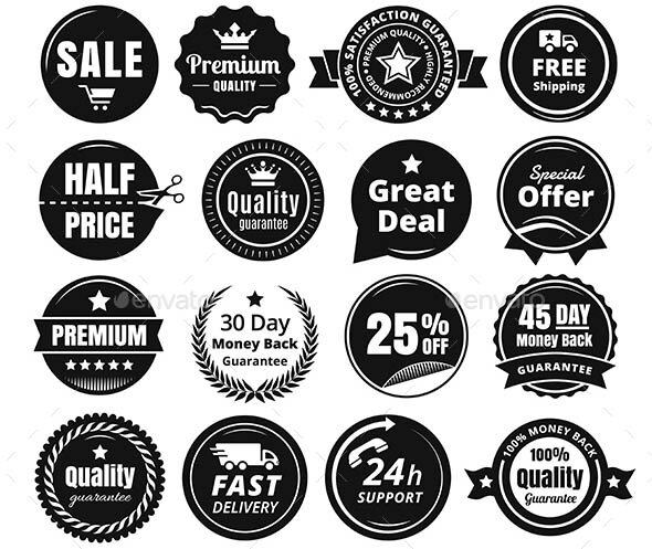 16 Scalable Vintage Badges