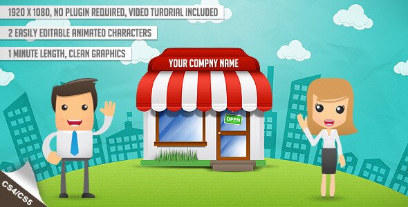 Animated Characters Promote Your Business Company