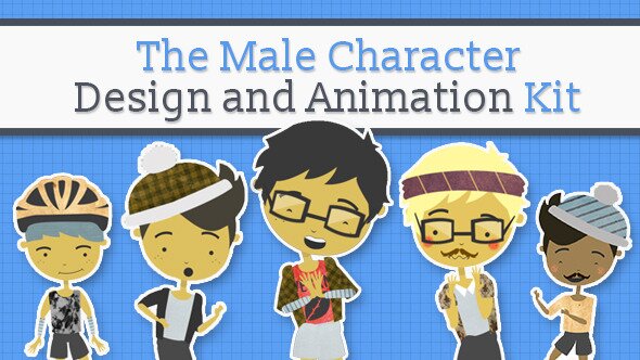 Male Character Design and Animation Kit