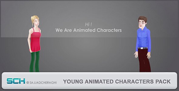 Young Animated Characters Pack