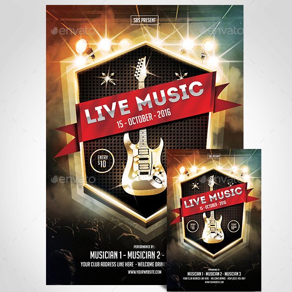 live-music-flyer-template